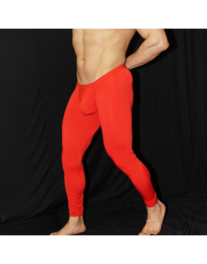 Arroyman Men's Bulge Runner Tights Pants - Red RNR007M