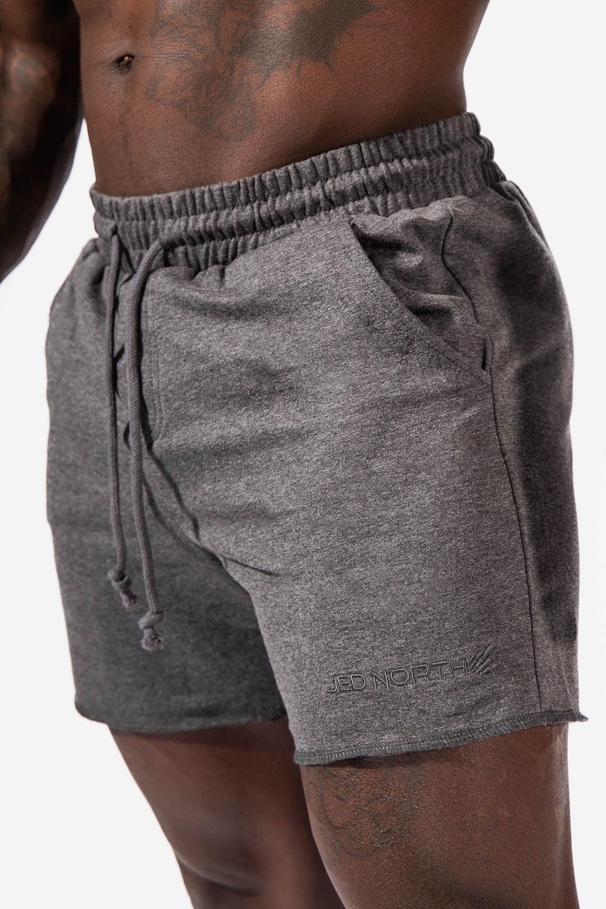 Jed North Men's Motion 5'' Varsity Sweat Shorts - Dark Gray