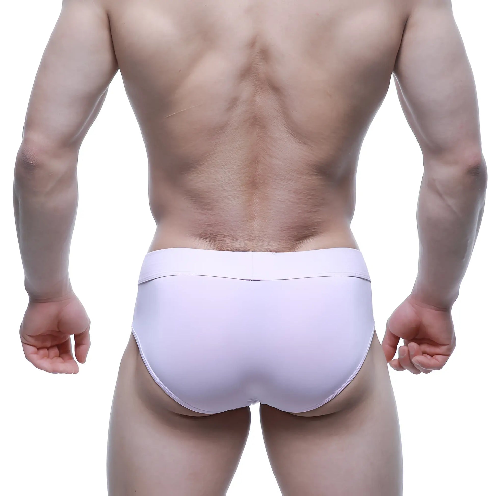 MetroMaleWear basic brief pink 5003-04 with smooth, form-fitting design and subtle elastic waistband in light purple