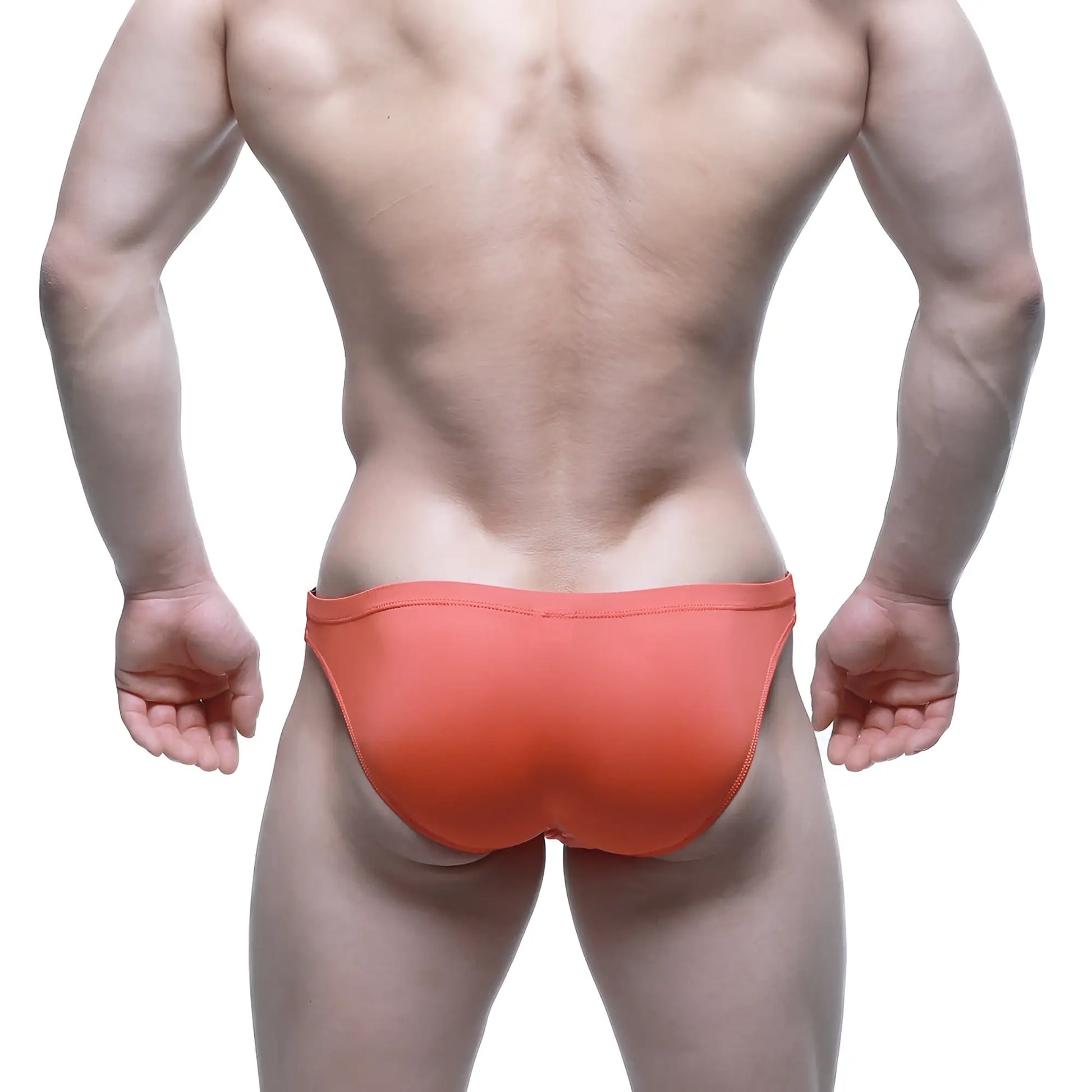 MetroMalewear beatnik bikini coral 3603-58 orange athletic briefs with smooth form-fitting design