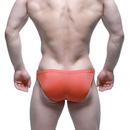 MetroMalewear beatnik bikini coral 3603-58 orange athletic briefs with smooth form-fitting design