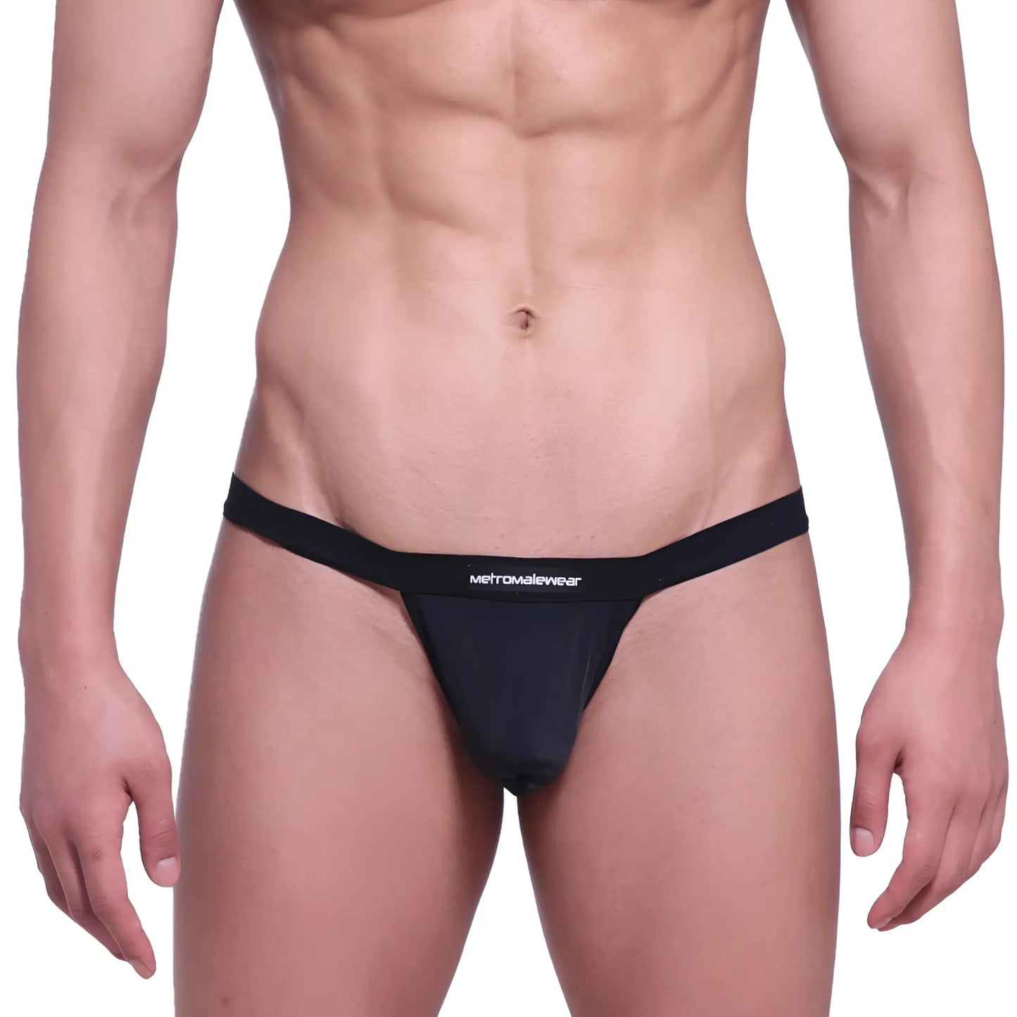 Black metromalewear big pouch thong 1402-20 with sleek minimalist design ideal for comfortable daily wear