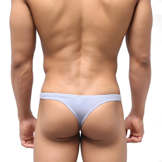 Light blue thin cotton low-rise briefs from MetroMaleWear Bosillo Thong Lavender 3502-08 product image