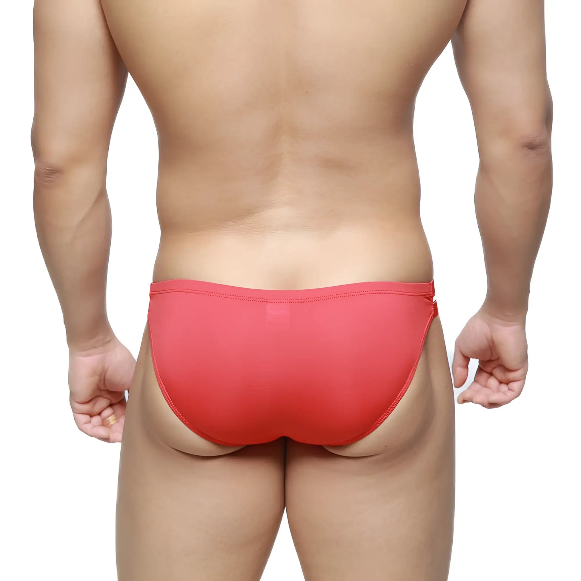 MetroMaleWear Brief 2.0 red athletic briefs with smooth, form-fitting design for comfortable activewear use