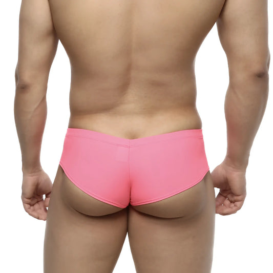 Bright pink form-fitting swim trunks metroMalewear cheek fuchsia 2028-02 with smooth stretchy fabric