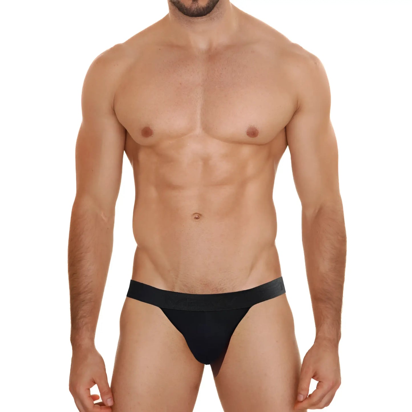 Black cotton briefs with smooth form-fitting design and solid elastic waistband metro male wear 3pack 3004p-3pk