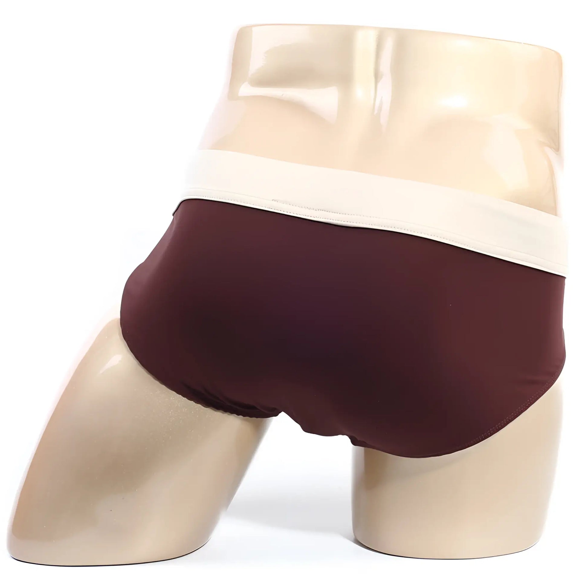 Brown briefs with contrasting cream-colored waistband metro male wear deportivo brief espresso 5203-f23 front view