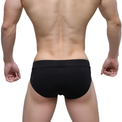 Black MetroMaleWear Deseo Brief Pearl 5503-22 briefs with a smooth, form-fitting design for comfortable wear
