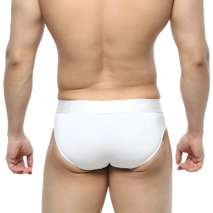 MetroMaleWear Dolce brief white 2506-00 white briefs with smooth form-fitting design and subtle logo on waistband