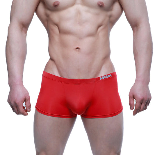 Red mens briefs metro male wear enhancement boxer 2043-12 with snug fit and subtle logo on waistband
