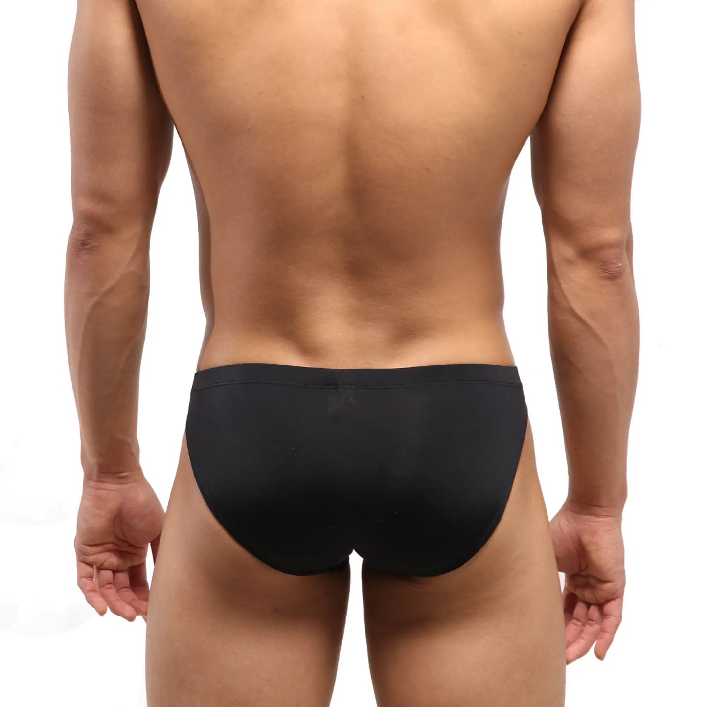 Metro male wear european hip brief black 5007-20 smooth form fitting black briefs for comfortable everyday wear