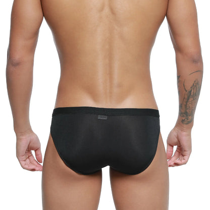 MetroMaleWear expose brief black with smooth form-fitting fabric and solid waistband for comfortable daily wear