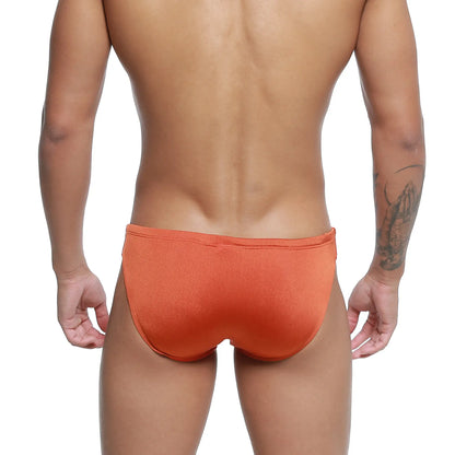 Orange metroMalewear hunter swim brief in smooth form-fitting fabric with a snug waistband for comfortable wear