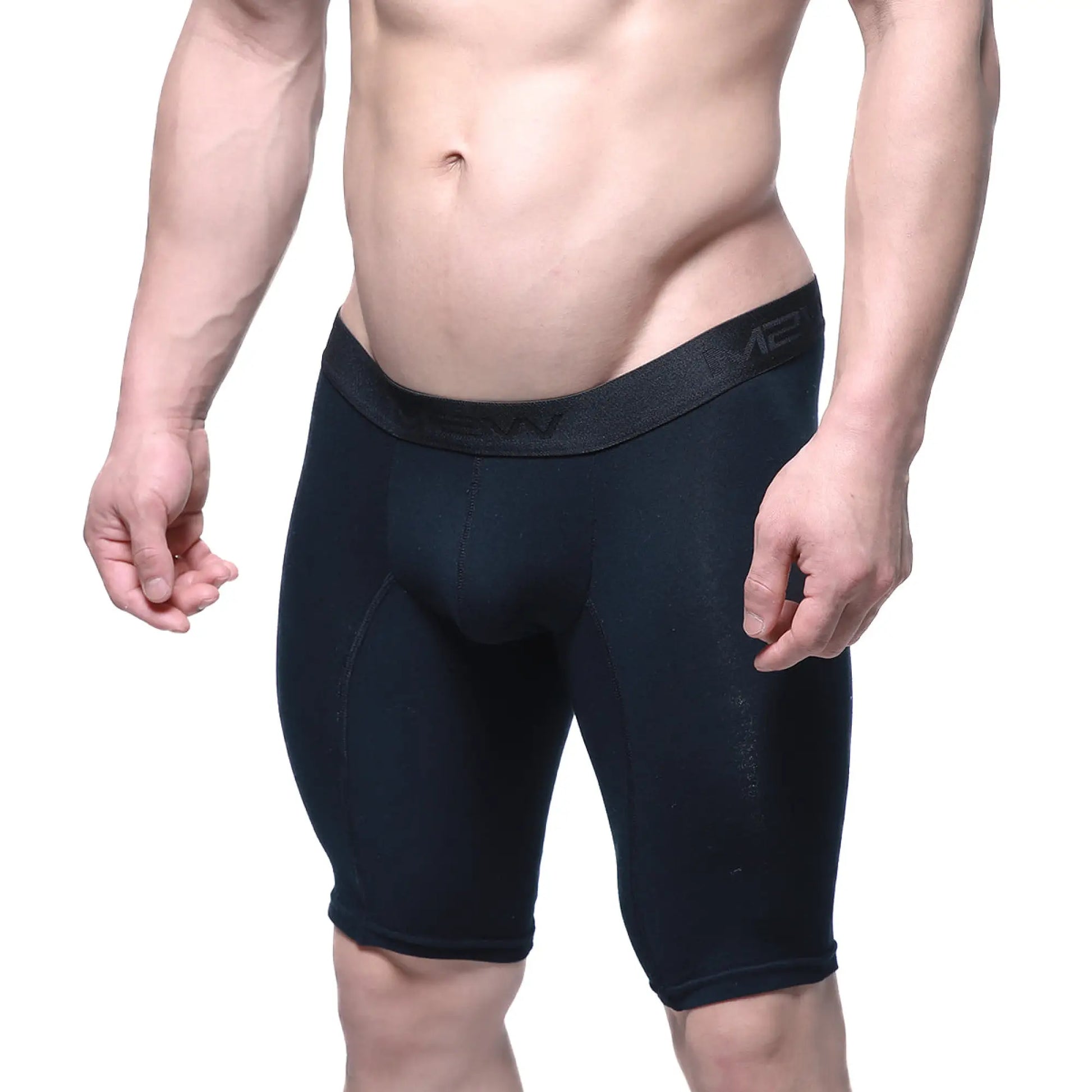 Metro male wear intenso cycle short black 15 inch compression shorts with snug fit and elastic waistband