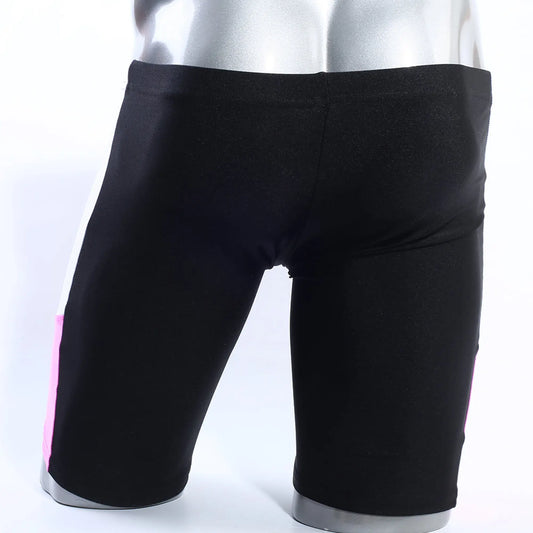 Black MetroMaleWear Jammer swim boxer with a pink side stripe suitable for swimming and water sports