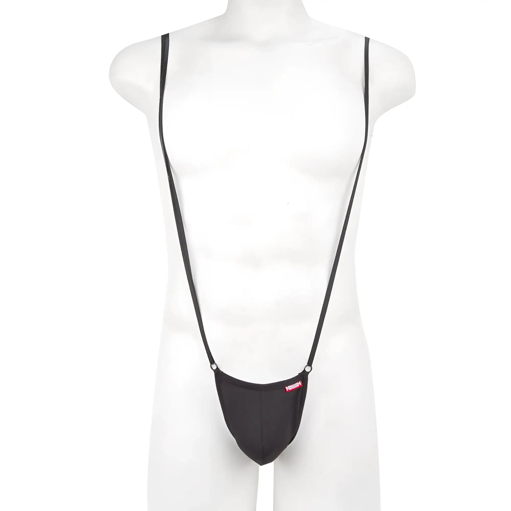 MetroMaleWear Miami bodysuit black 0008-20 featuring black fabric suspenders with a narrow strap design