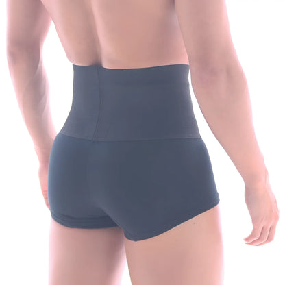 Dark gray high-waisted waist trainer shorts metro malewear shaper hip trunk black 3022-80 for body shaping