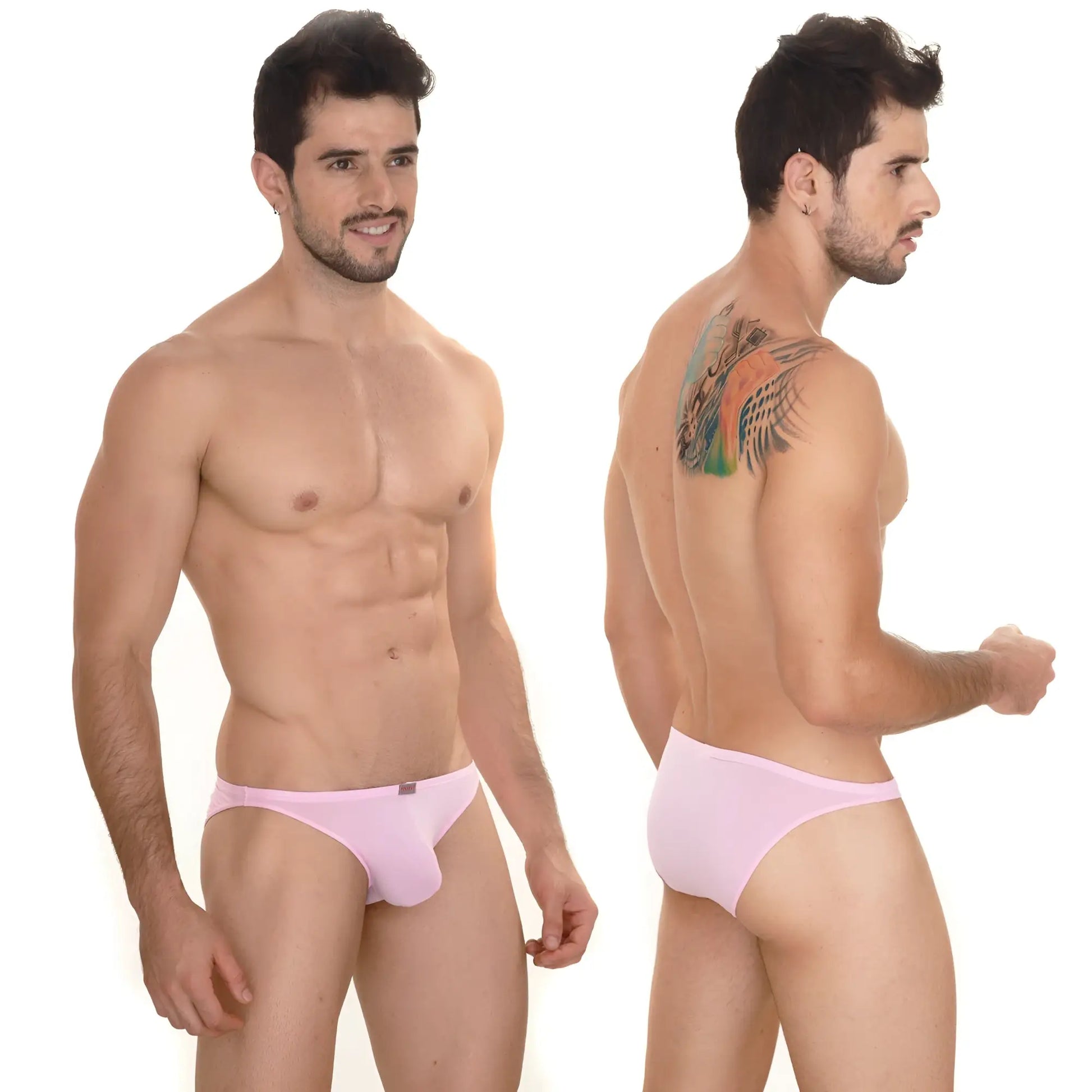 MetroMaleWear sunbathing bikini pink 2004-02 pink men’s briefs with smooth form-fitting design for comfortable wear
