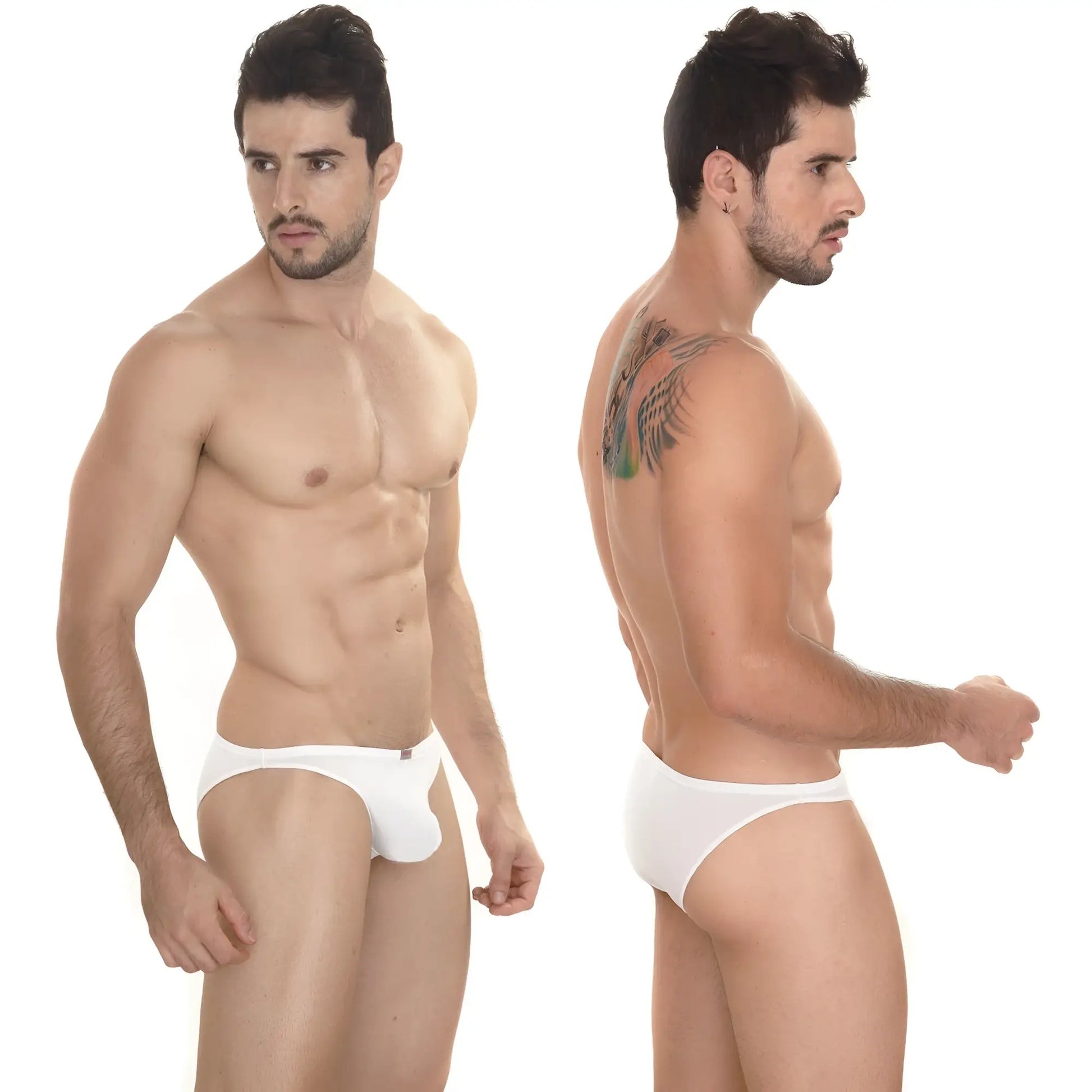 White mens briefs metro male wear sunbathing bikini white 2004-00 with smooth seamless design and minimalistic cut