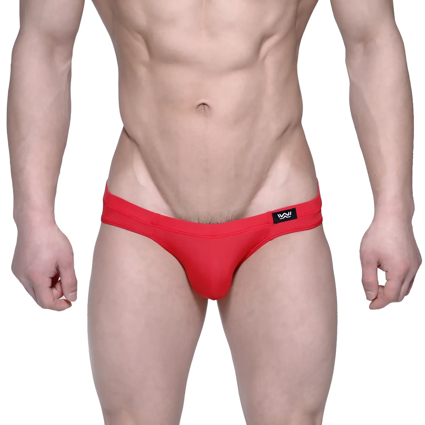 Red men’s briefs metroMalewear vasco hip brief 5103-12 with black logo waistband in comfortable fabric
