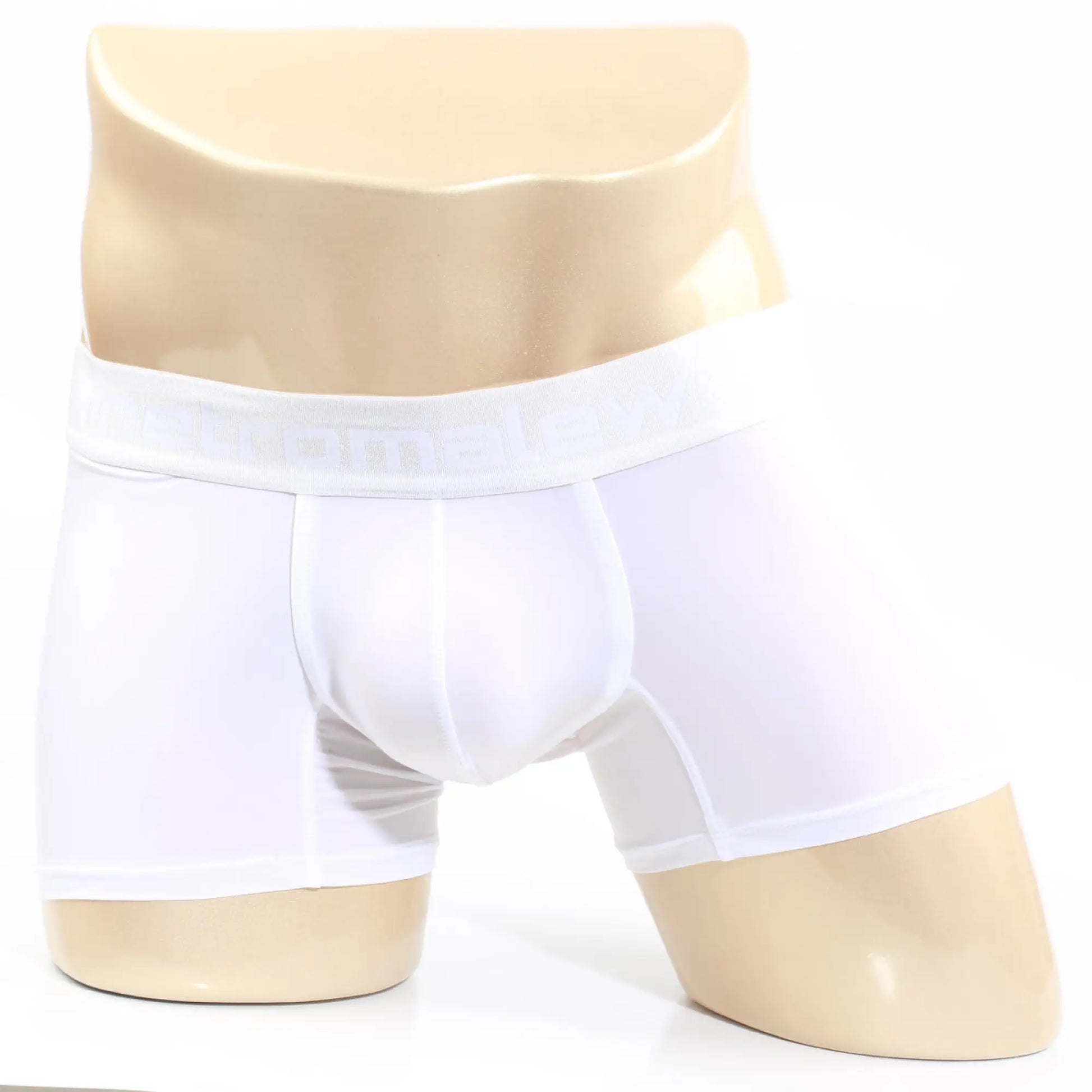 White men’s briefs metro male wear maintenant boxer brief white 2122-00 with smooth fit and elastic waistband