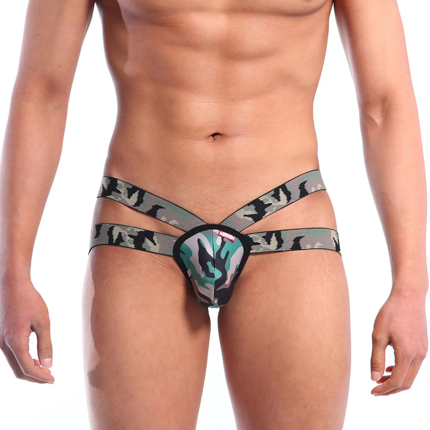 Metro malewear mask jock strap camo 1021-60 camouflage men’s briefs with central pouch and elastic straps