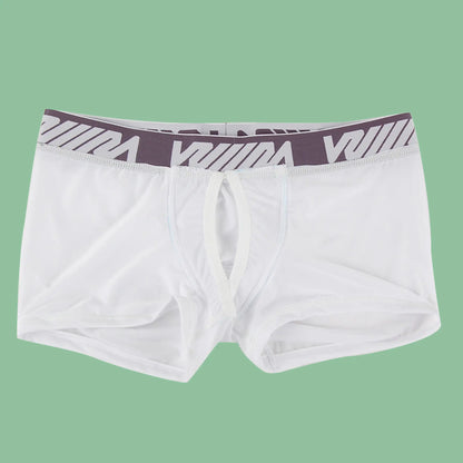 White mens briefs with gray volcom logo waistband metroMalewear max bulge boxer brief white 1513-00