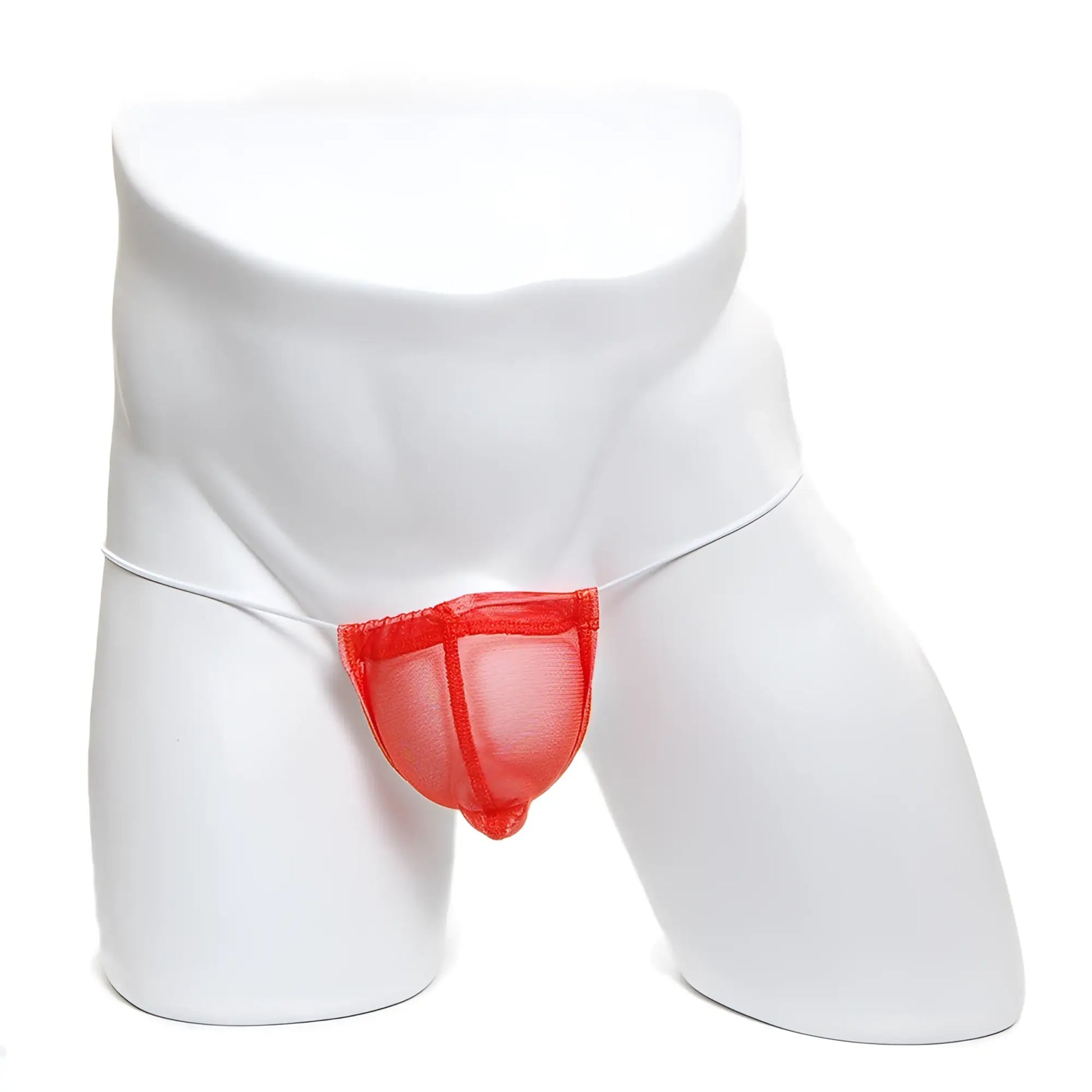 MetroMaleWear microfiber orange mesh jockstrap with supportive contoured design for comfortable wear