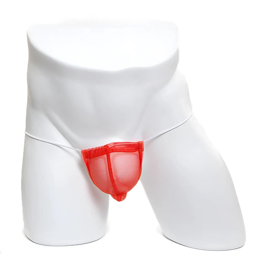 MetroMaleWear microfiber orange mesh jockstrap with supportive contoured design for comfortable wear