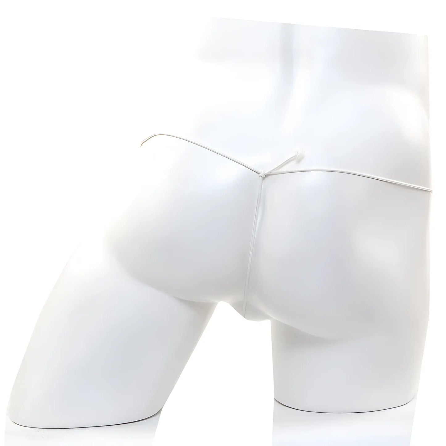 Silver thong belt with minimalist design and thin sleek straps from metromalewear microfiber g pink 2015-02 collection