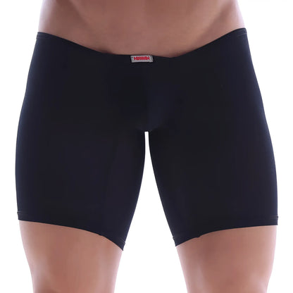 MetroMaleWear Minimo long boxer black 2034-20 form-fitting black boxer briefs with subtle waistband label