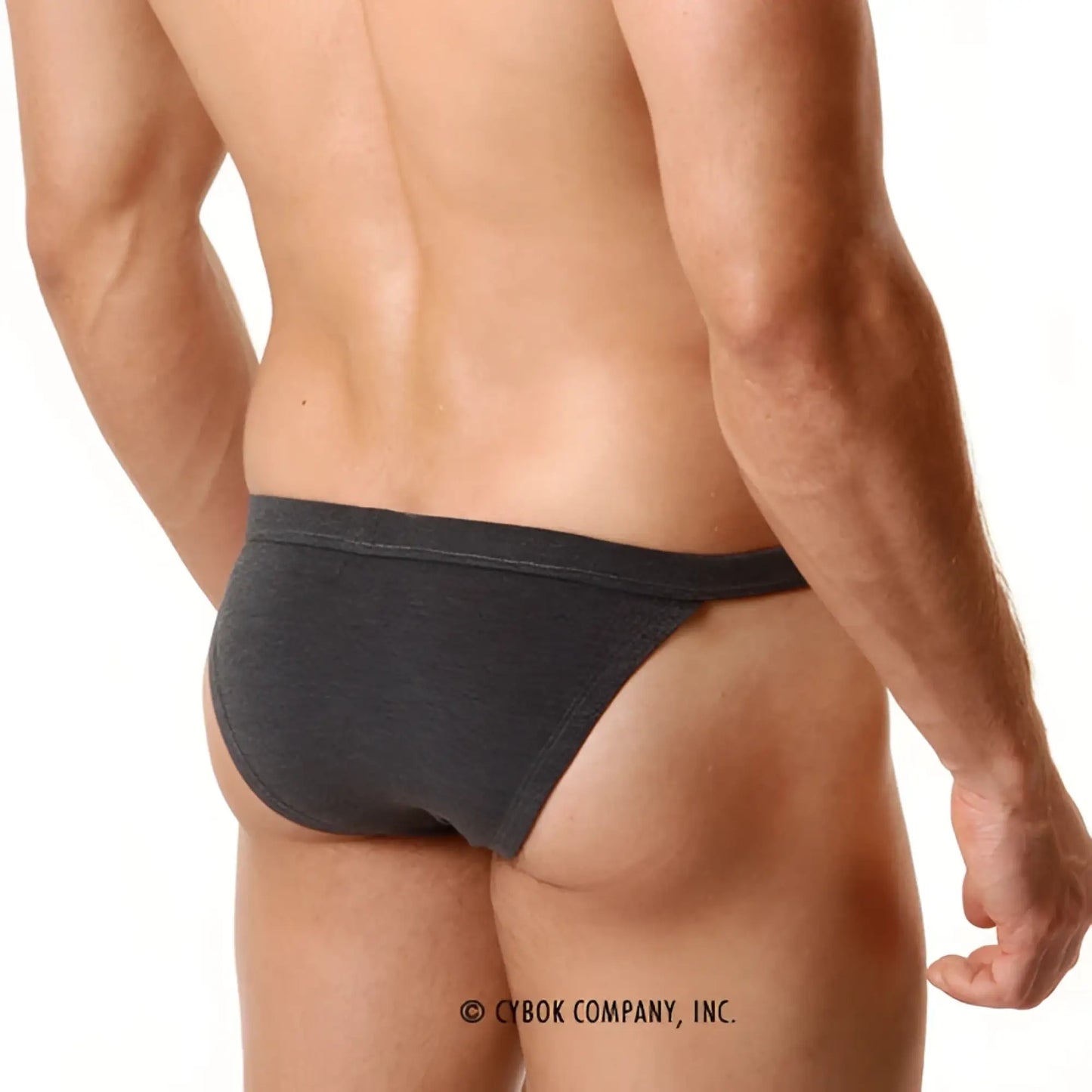 Metro male wear modern bikini heather 4004-10 soft dark gray briefs with snug fit and elastic waistband