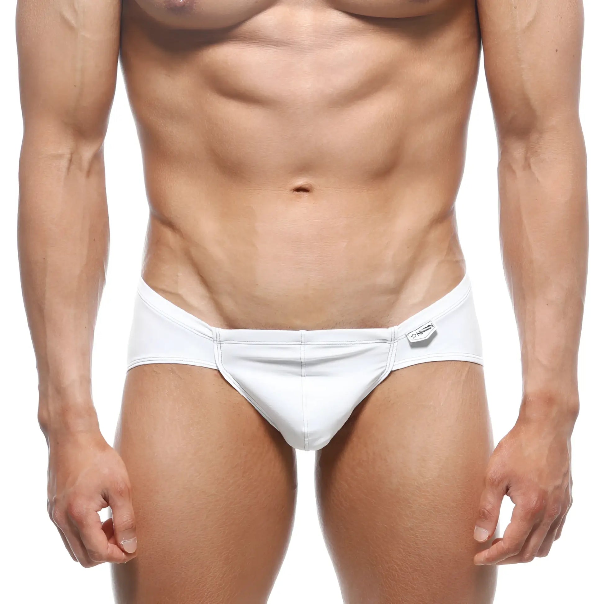 White men’s briefs metroMaleWear mojito bikini white 1006-00 with sleek form-fitting design and subtle stitching details