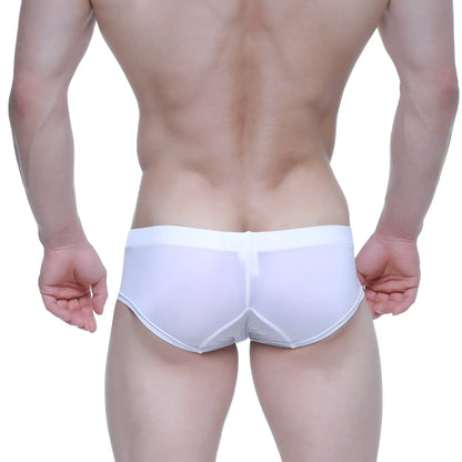 MetroMaleWear nano short boxer white 7113-00 seamless white form-fitting briefs with subtle stitching details