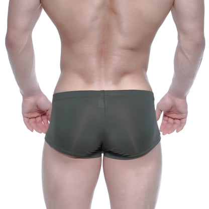 MetroMaleWear Oscar boxer khaki 2125-26 dark olive green form-fitting briefs with smooth stretchy fabric and back seam detail