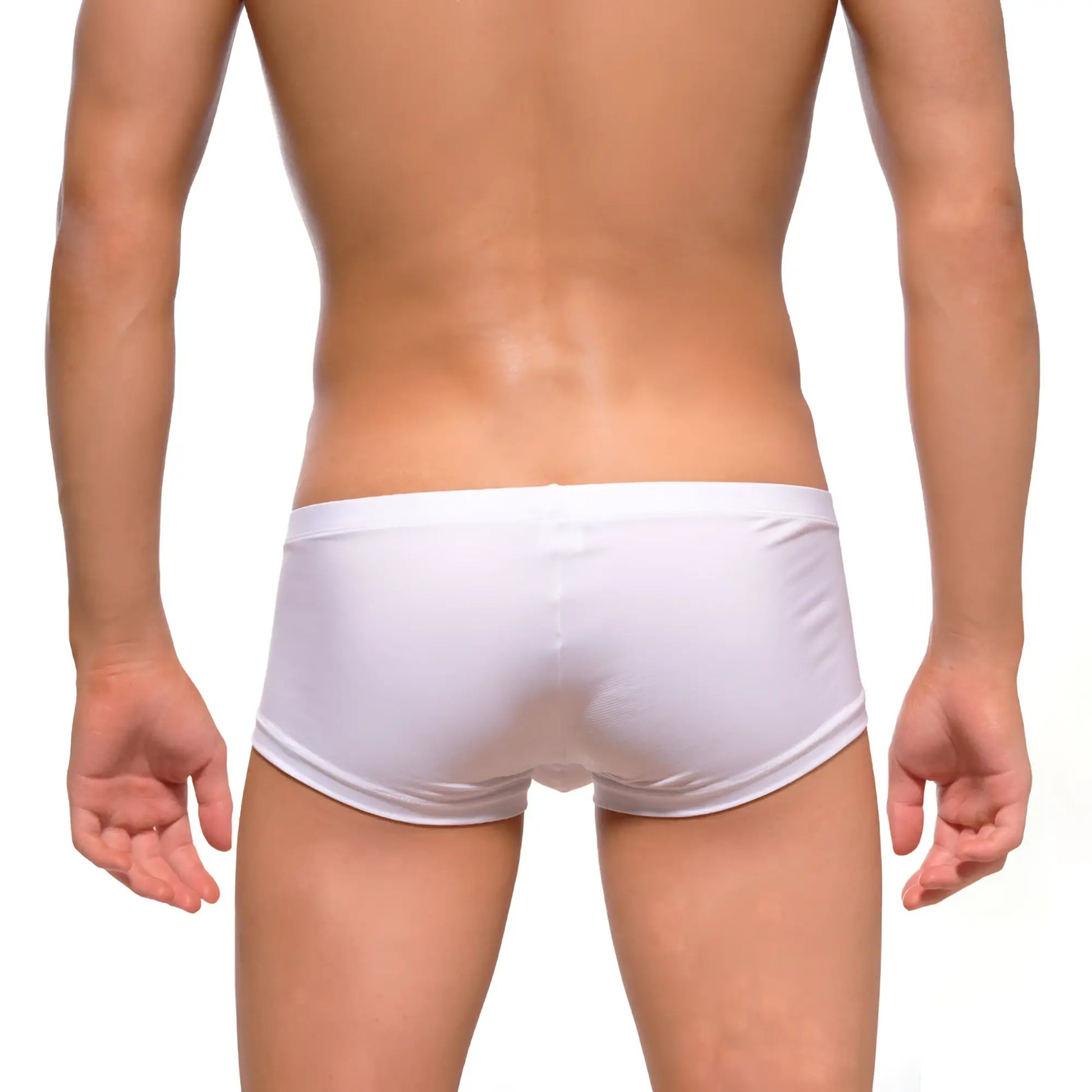 White athletic briefs metroMalewear oscar boxer white 2125-00 with textured breathable fabric and snug fit