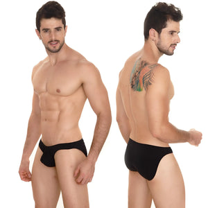 Black briefs metroMalewear perfect scene askin bikini with smooth form-fitting design in black