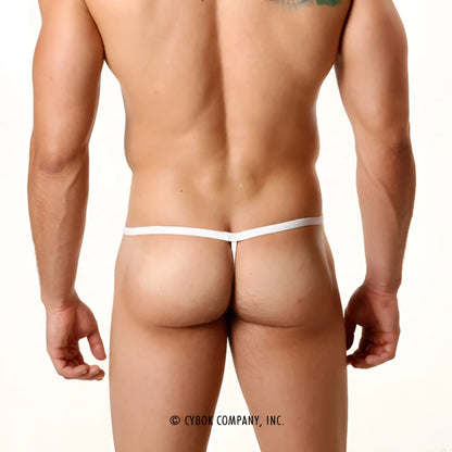 White thong underwear with a thin seamless band by MetroMaleWear perfect scene string white 2014-00