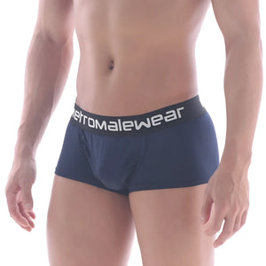 MetroMaleWear metro malewear navy blue men’s briefs with a black elastic waistband and white aeromalewear branding