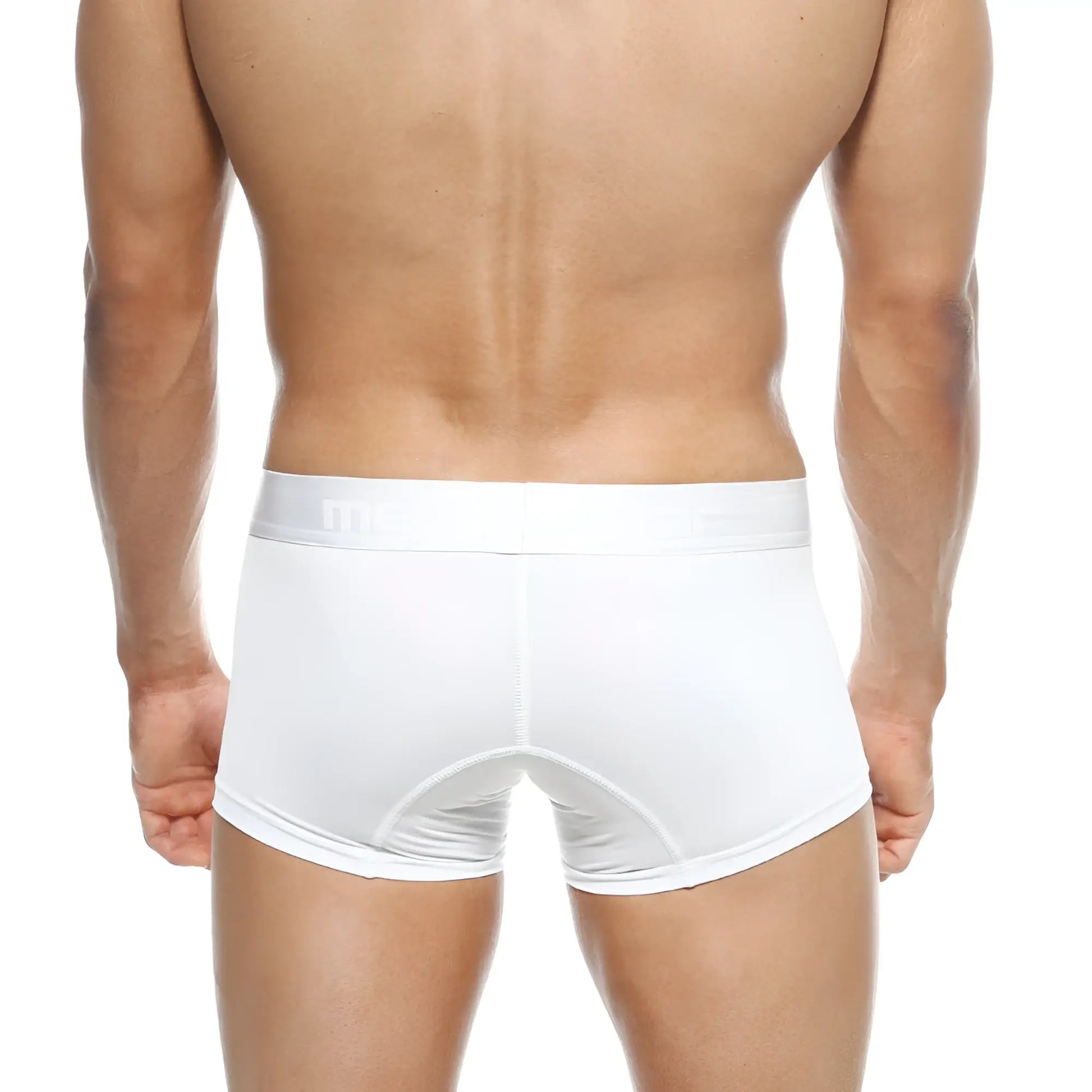 White men’s polyester briefs metroMalewear crystal with smooth form-fitting design and subtle stitching details