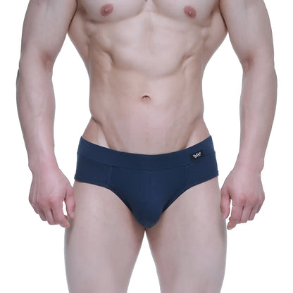 MetroMaleWear Profundo brief 5203-28 navy blue snug fit briefs with small black logo on waistband