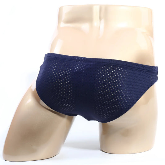 Navy blue mesh swim trunks metroMalewear puente bikini 3603-27 designed for comfort and breathability