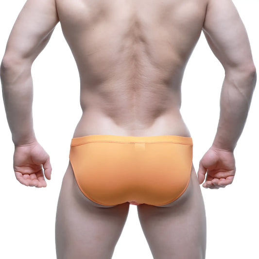 Orange briefs metro male wear tasman bikini orange 5033-14 showcasing comfortable front design in vibrant orange