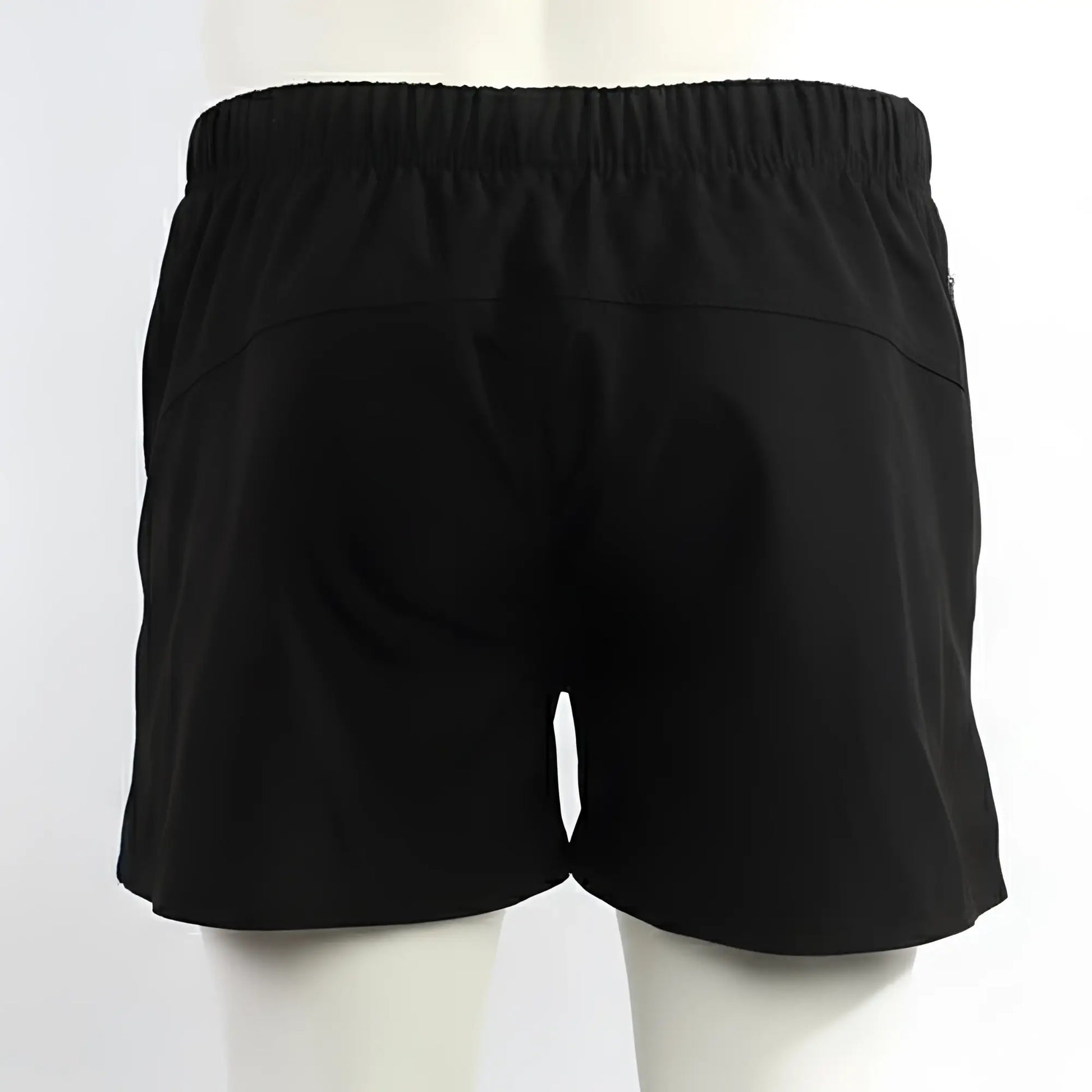 Black metroMalewear Viena short orange 4715-22 with elastic waistband and subtle seam detail in athletic fabric