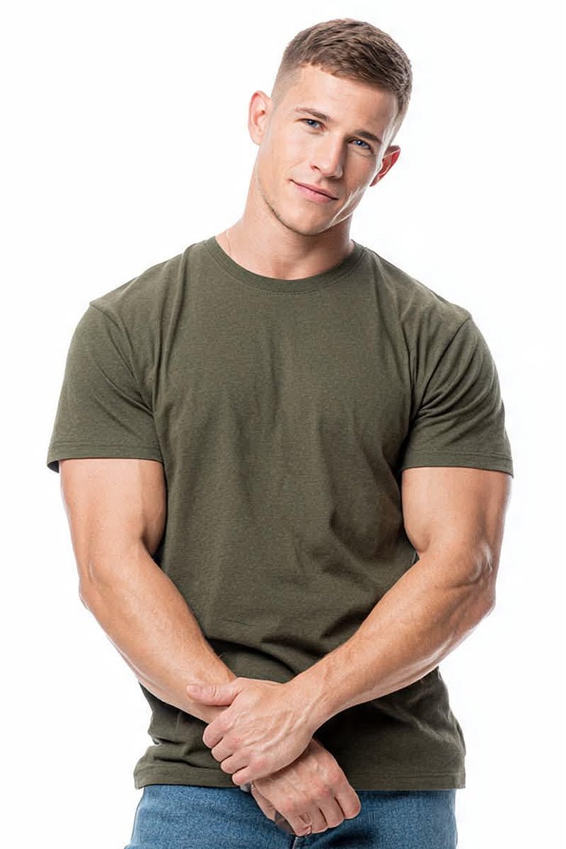 Ajaxx63 Military Green Athletic Tri-blend Barefront