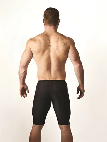 Mister B Urban Mallorca cycle shorts black red size M with snug fit smooth stretchy fabric for athletic use