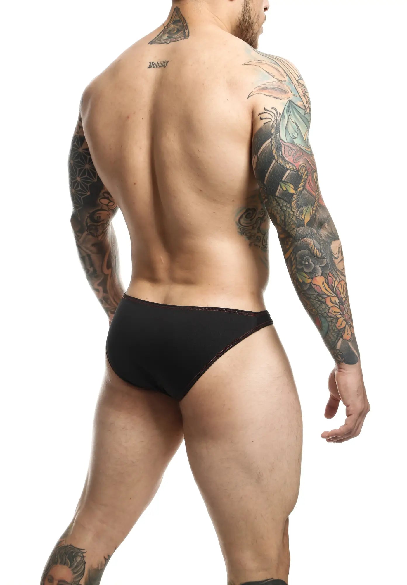 Black mob tucan bikini briefs with smooth, form-fitting design for comfortable stylish wear