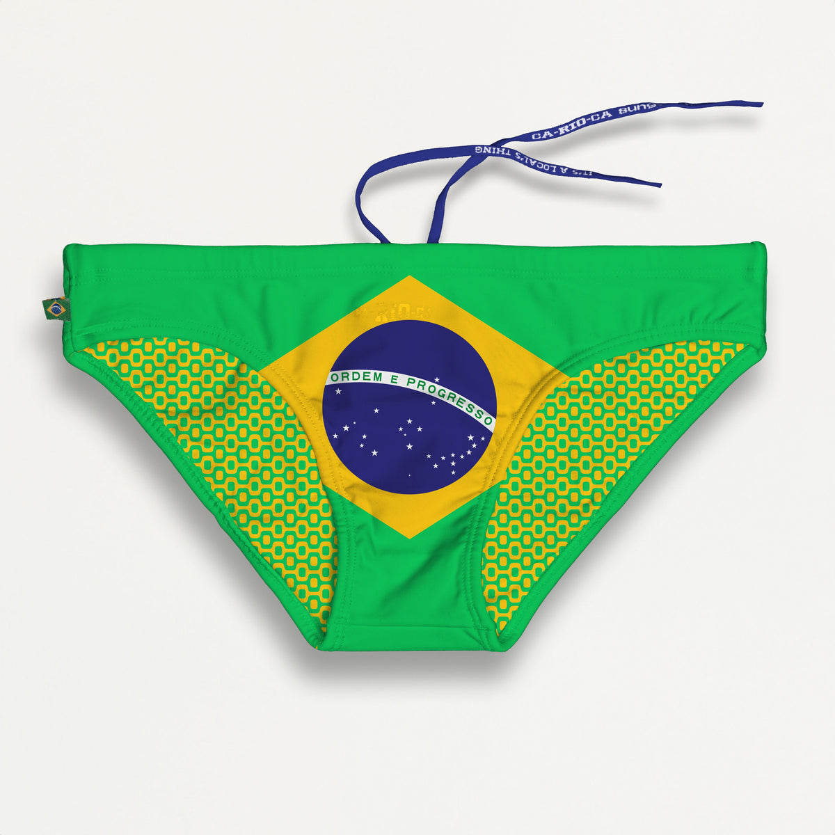 CA-RIO-CA TEAM BRASIL FLAG SUNGA - Men's Designer Swimwear
