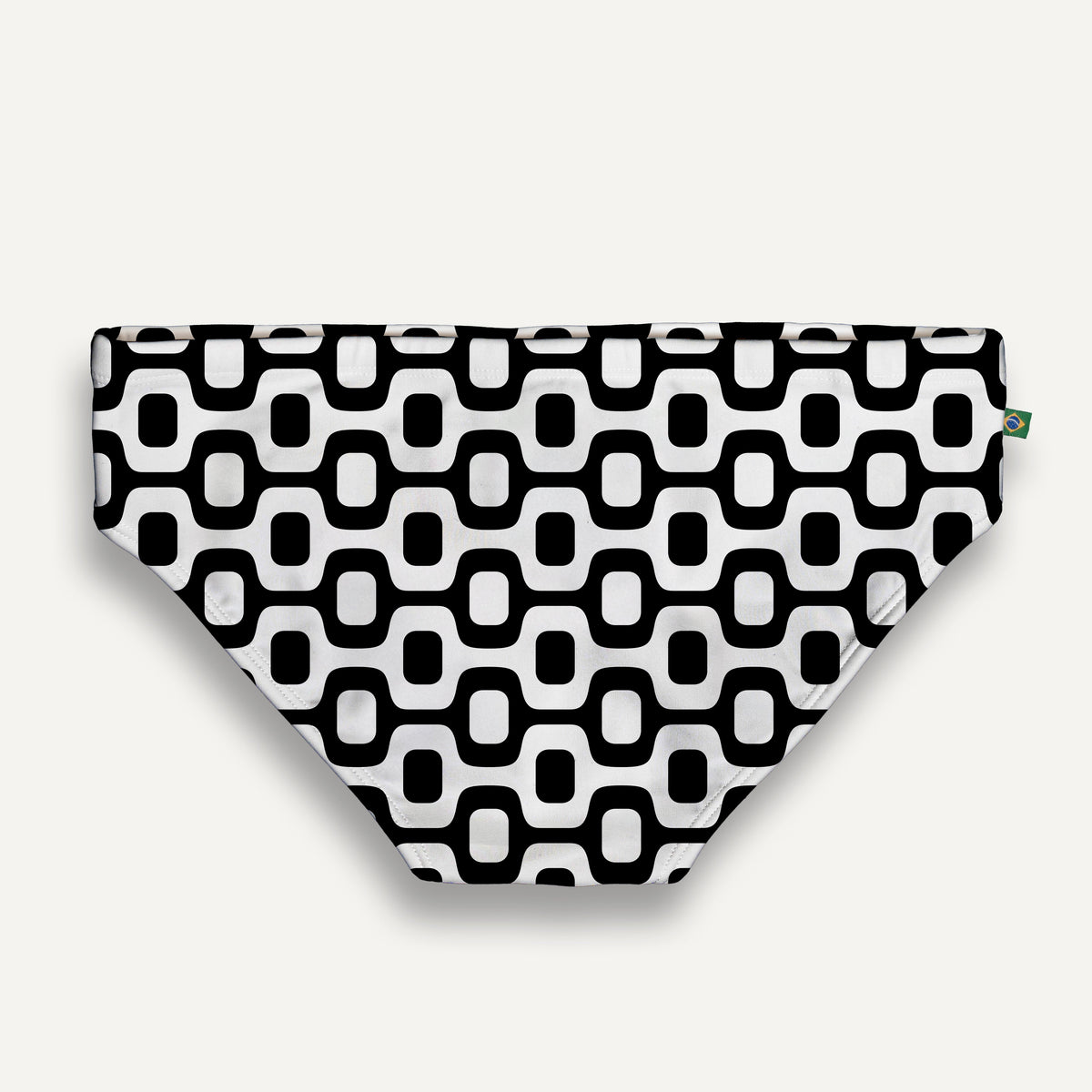 CA-RIO-CA BLACK & WHITE PAVEMENT SUNGA im Brief- & Classic-Schnitt – Designer-Bademode für Herren