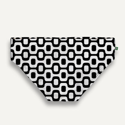 CA-RIO-CA BLACK & WHITE PAVEMENT SUNGA im Brief- & Classic-Schnitt – Designer-Bademode für Herren